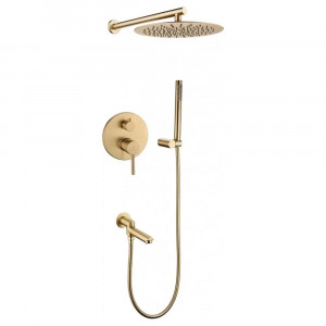 Душевая система встраиваемая Grocenberg GB5099MG-1 матовое золото