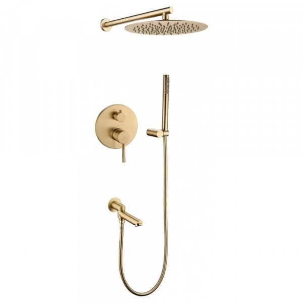 Душевая система встраиваемая Grocenberg GB5099MG-1 матовое золото