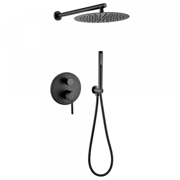 Душевая система встраиваемая без излива Grocenberg GB5099BL-3 черный