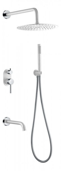 Душевая система скрытого монтажа с изливом Boheme Uno White Chrome 464-2-WCR