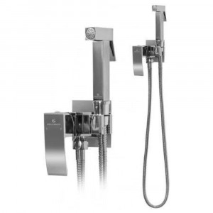 Гигиенический душ со смесителем встраиваемый Grocenberg GB002CR хром