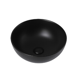 Раковина накладная ABBER Bequem AC2105MB черная матовая 36х36
