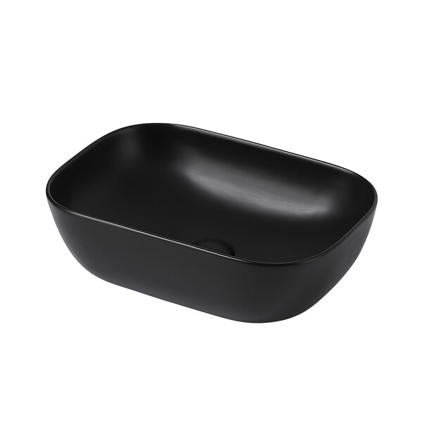 Раковина накладная ABBER Rechteck AC2200MB черная матовая 46х32,5