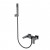 Смеситель для ванны с душем Boheme Qubic Shine Gun Metal 473-SGM графит глянец