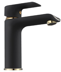 Смеситель для умывальника Rea Bloom Black Gold B9933