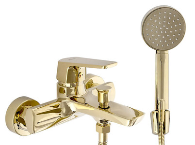 Смеситель для ванны Rea Rusel Gold B2034