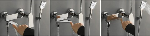 Смеситель для ванны Rea Storm Chrome B6204