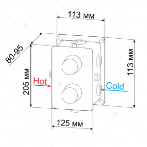 Встраиваемый термосмеситель RGW SP-42 21140542-31