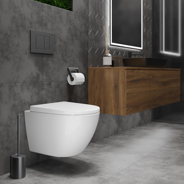 Подвесной унитаз Roxen Antares Tornado 530185-02 Rimless Soft Close