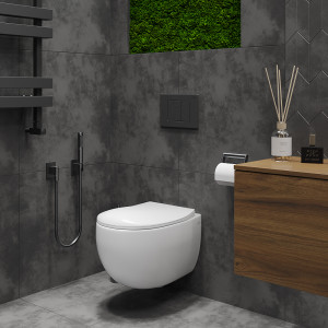 Подвесной унитаз Roxen EGG 530170-01 Rimless Soft Close