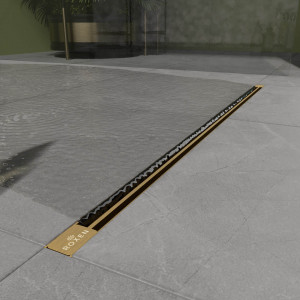 Душевой трап двусторонний Roxen Slim Gold 91060-60GB 60 см матовое золото