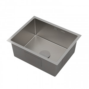 Кухонная мойка Roxen Uno 54х44 зернистый сатин (текстурное покрытие) 560220-54-GR с ролл-матом и дозатором