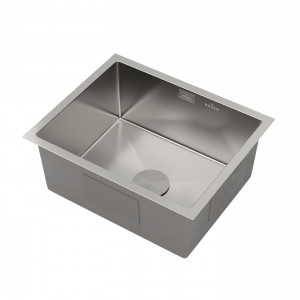 Кухонная мойка Roxen Uno 54х44 сатин (текстурное покрытие) 560210-54-V с ролл-матом и дозатором