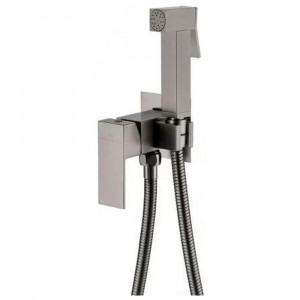 Гигиенический душ со смесителем встраиваемый Grocenberg GB002BG графит