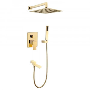 Душевая система встраиваемая Grocenberg GB5089GO-1 золото