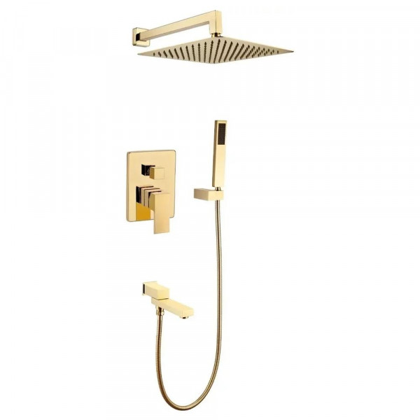 Душевая система встраиваемая Grocenberg GB5089GO-1 золото