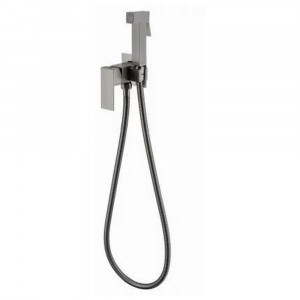 Гигиенический душ со смесителем встраиваемый Grocenberg GB002BG графит