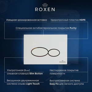 Кнопка для инсталляции Roxen Santi 410280DG бетон