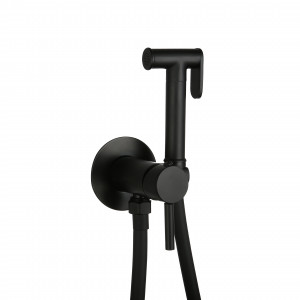 Смеситель встраиваемый Roxen Santi 500940-B с гигиеническим душем черный