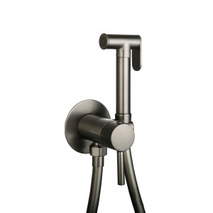 Смеситель встраиваемый Roxen Santi 500940-GM с гигиеническим душем оружейная сталь