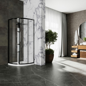 Душевой уголок Roxen Santi 55020-80B 80х80 черный