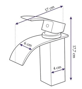 Смеситель для умывальника Rea Falcon 18 BAT-00146