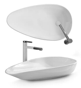Накладной умывальник Rea Greta 75 U1500 76,5х42,5
