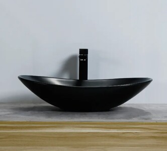 Накладной умывальник Rea Royal 60 Black matt U0442 61,5х37