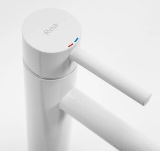 Смеситель для умывальника Rea Lungo White B4400