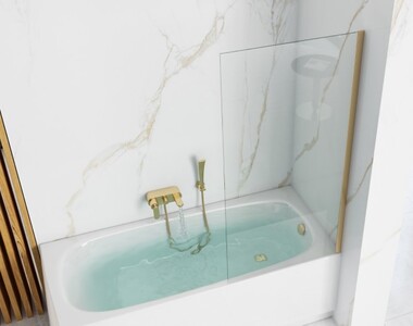 Шторка на ванную Rea Elegant Gold 80 W5601