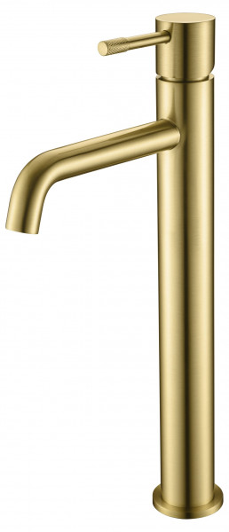 Смеситель для умывальника высокий Boheme Uno Matt Gold 462-MG