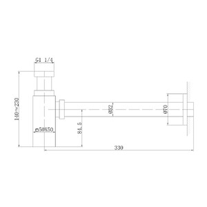 Сифон для раковины ABBER AF0031 хром