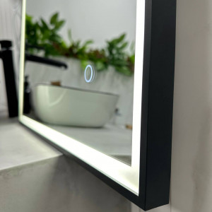 Зеркало Roxen Sigma 60x80 в черной алюминиевой раме