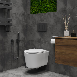 Подвесной унитаз Roxen Simple Compact 530120-01 Rimless Soft Close