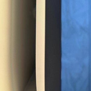 Зеркало Roxen Simon 60x80 в алюминиевой раме оружейная сталь