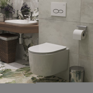 Подвесной унитаз Roxen Simple Compact 530120-01 Rimless Soft Close