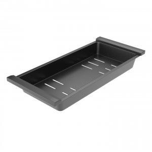 Кухонная мойка Roxen Simple 60х48 PVD зернистый графит 560220-60B-GR с коландером и дозатором