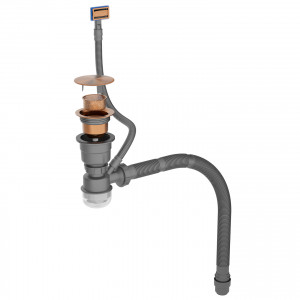 Кухонная мойка Roxen Simple 60х48 PVD бронза (текстурное покрытие) 560220-60BR-V с коландером и дозатором