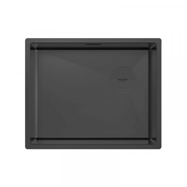 Кухонная мойка Paulmark NEXT-SKEW 54 UNI PM885444-MBN матовый черный 54х44 см