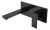 Смеситель для умывальника из стены Boheme Qubic Matt Black 475-B черный