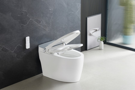 Умный приставной унитаз Roxen Smart Turbo 670300-02 с функцией биде и импульсным смывом