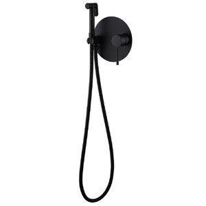 Смеситель Abber Emotion AF8826B с гигиеническим душем черный матовый