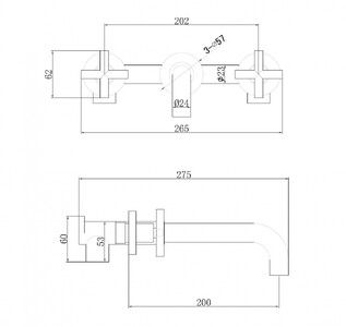 Смеситель Abber Wasser Kreis AF81121B для раковины черный матовый