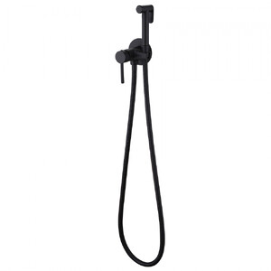 Смеситель Abber Wasser Kreis AF8125B с гигиеническим душем черный матовый