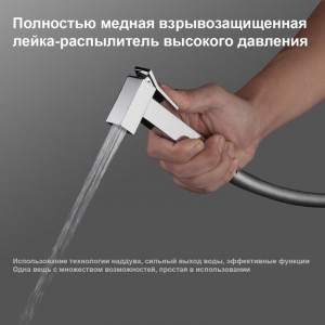 Смеситель с гигиеническим душем Gappo G7218 Хром