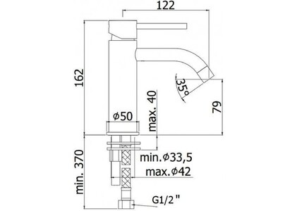Смеситель для раковины Paffoni Light LIG071ST (никель)