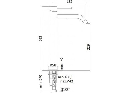 Смеситель для раковины Paffoni Light LIG081ST (никель)