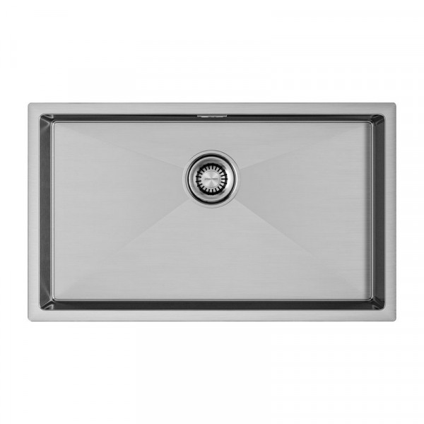 Кухонная мойка Paulmark ALLER 74 UNI PM807444-BS брашированная нержавеющая сталь 74х44 см