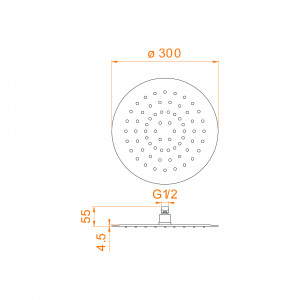 Верхний душ 3D круглый RGW SP-81B 21148130-04