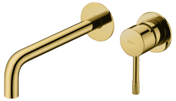 Смеситель для умывальника из стены Boheme Uno Gold 465-G